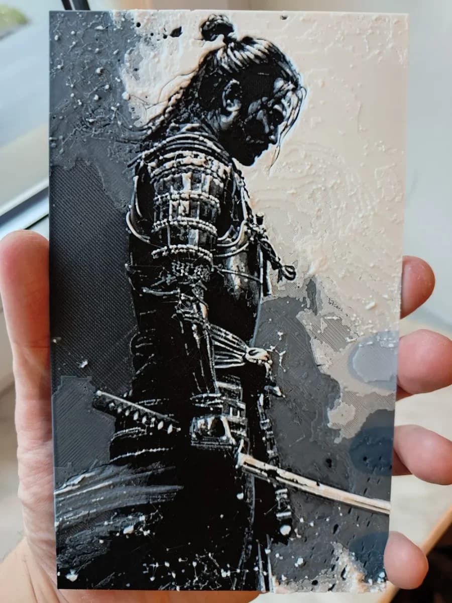 Samurai - Hueforge by BeaN HueForge model: Samurai - Hueforge by BeaN