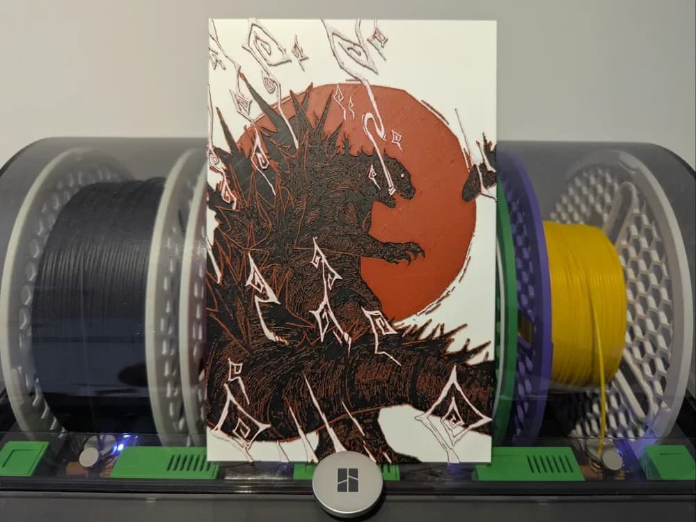 HueForge model: Gozilla Hueforge by Razel