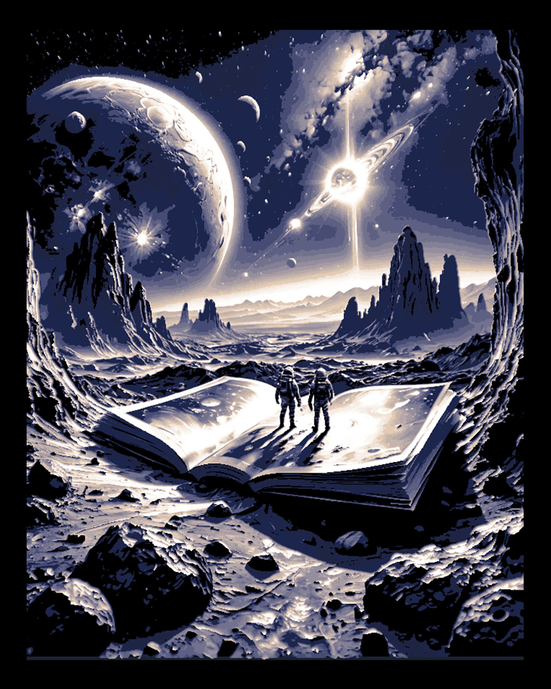 The worlds are from an open book - Wall Art The worlds are from an open book - Wall Art