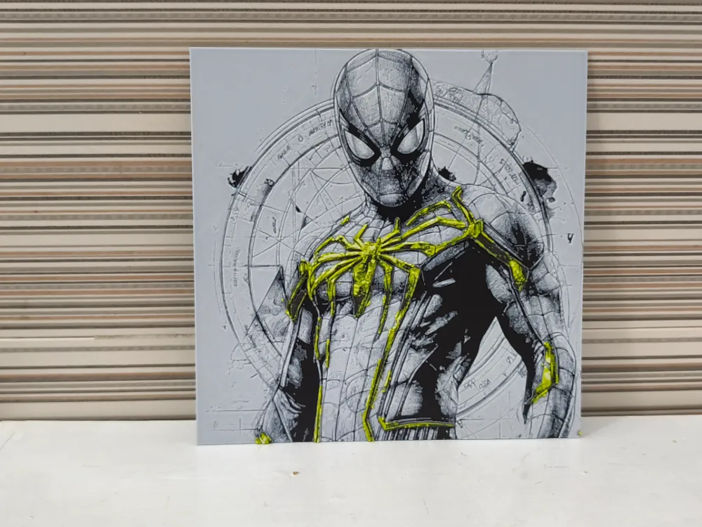 Hueforge Golden Spiderman Hueforge Golden Spiderman