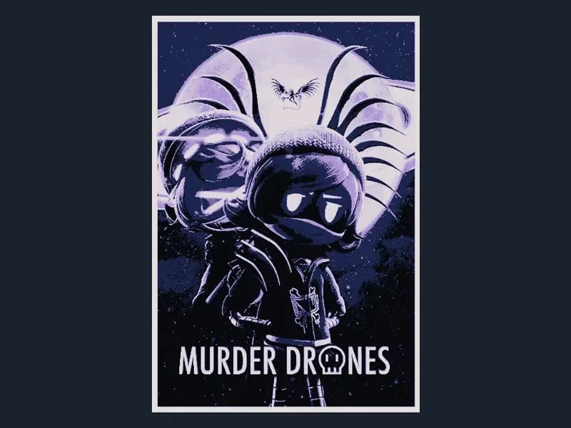 Murder Drones (Series Poster - HueForge) by HugheCraft HueForge model: Murder Drones (Series Poster - HueForge) by HugheCraft