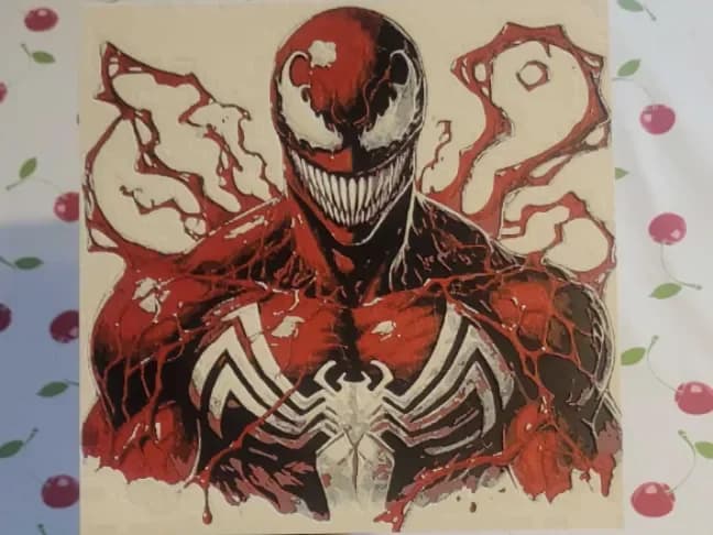 Carnage by Poly3D HueForge model: Carnage by Poly3D
