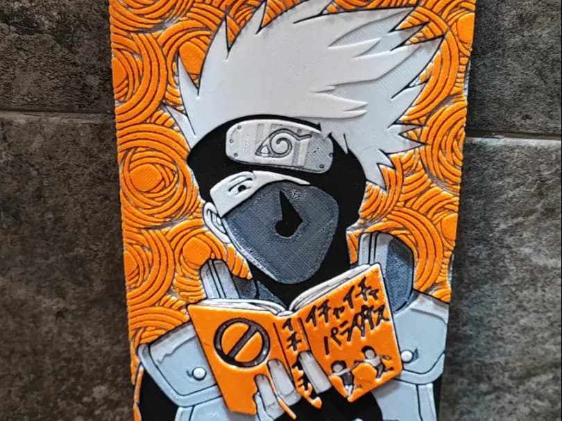 Kakashi by Garuda3D HueForge model: Kakashi by Garuda3D
