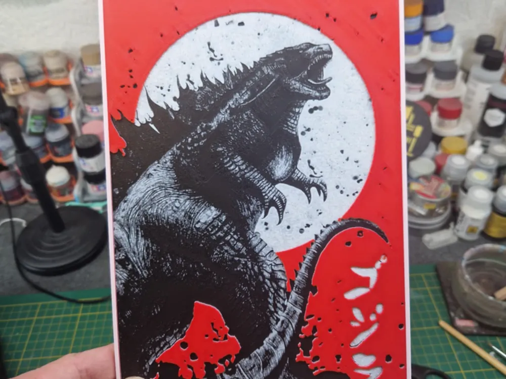 Godzilla Hueforge Godzilla Hueforge
