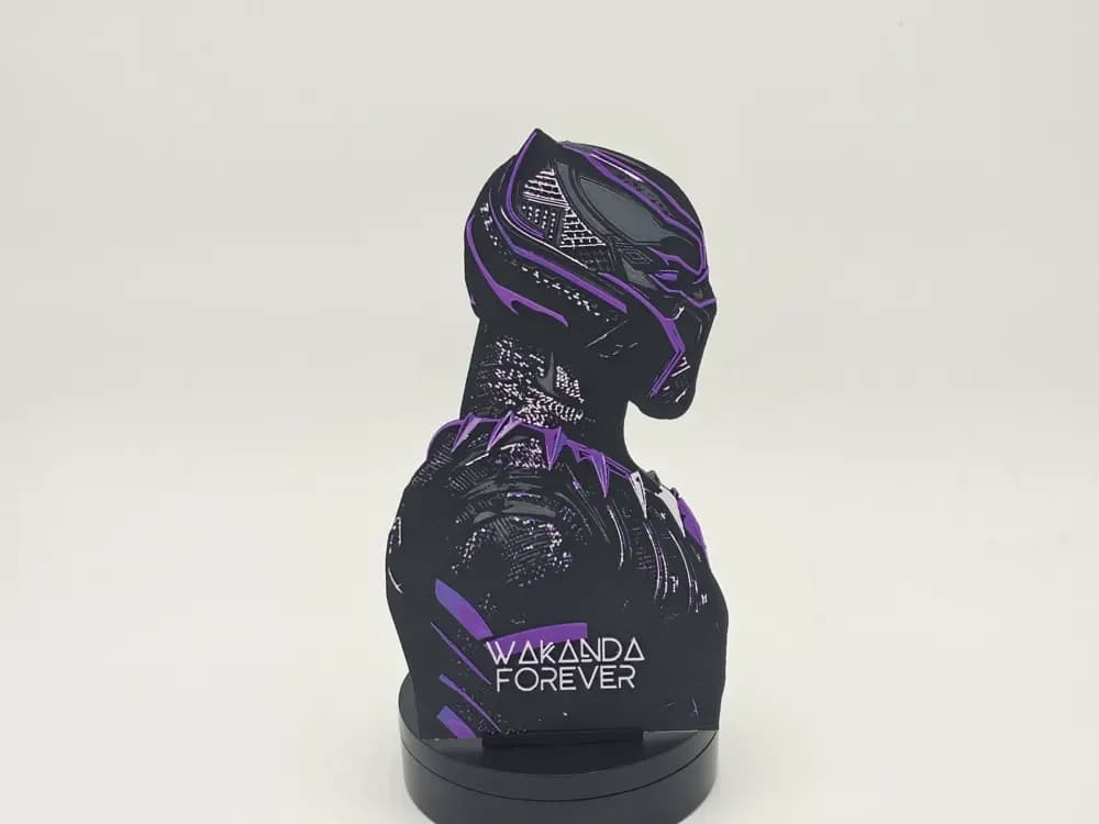 HueForge model: Black Panther Wakanda Forever Hueforge by Loki
