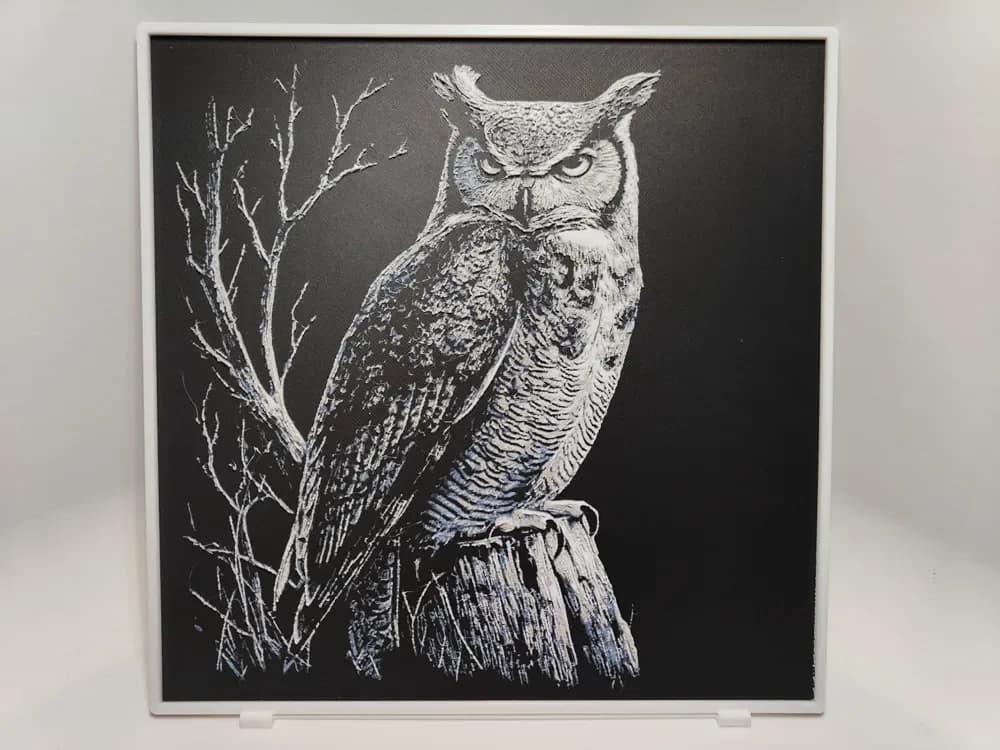 Owl - Hueforge by BeaN HueForge model: Owl - Hueforge by BeaN