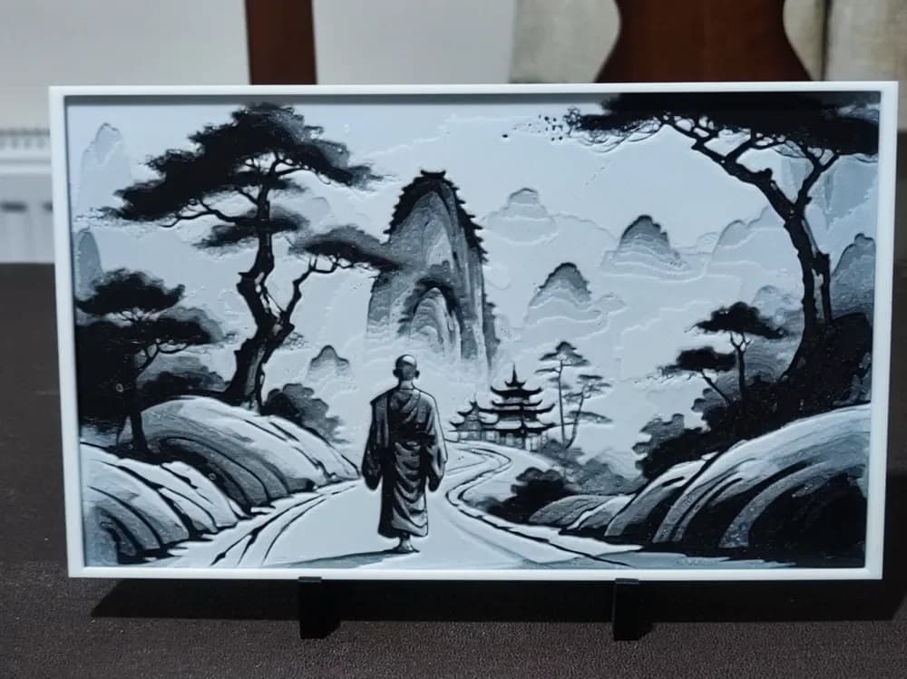 HueForge model: The Path To The Temple HueForge 3 Color by BoDad