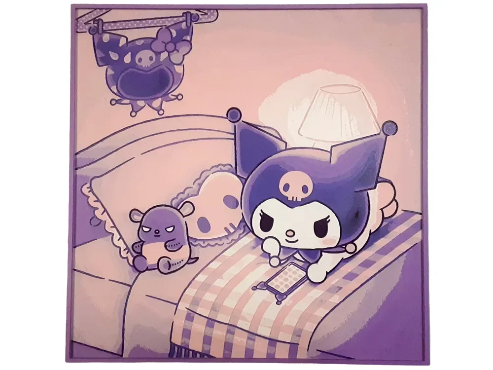 Kuromi Bedroom Hueforge Sanrio Cute Kawaii by Elsie Moonshadow HueForge model: Kuromi Bedroom Hueforge Sanrio Cute Kawaii by Elsie Moonshadow