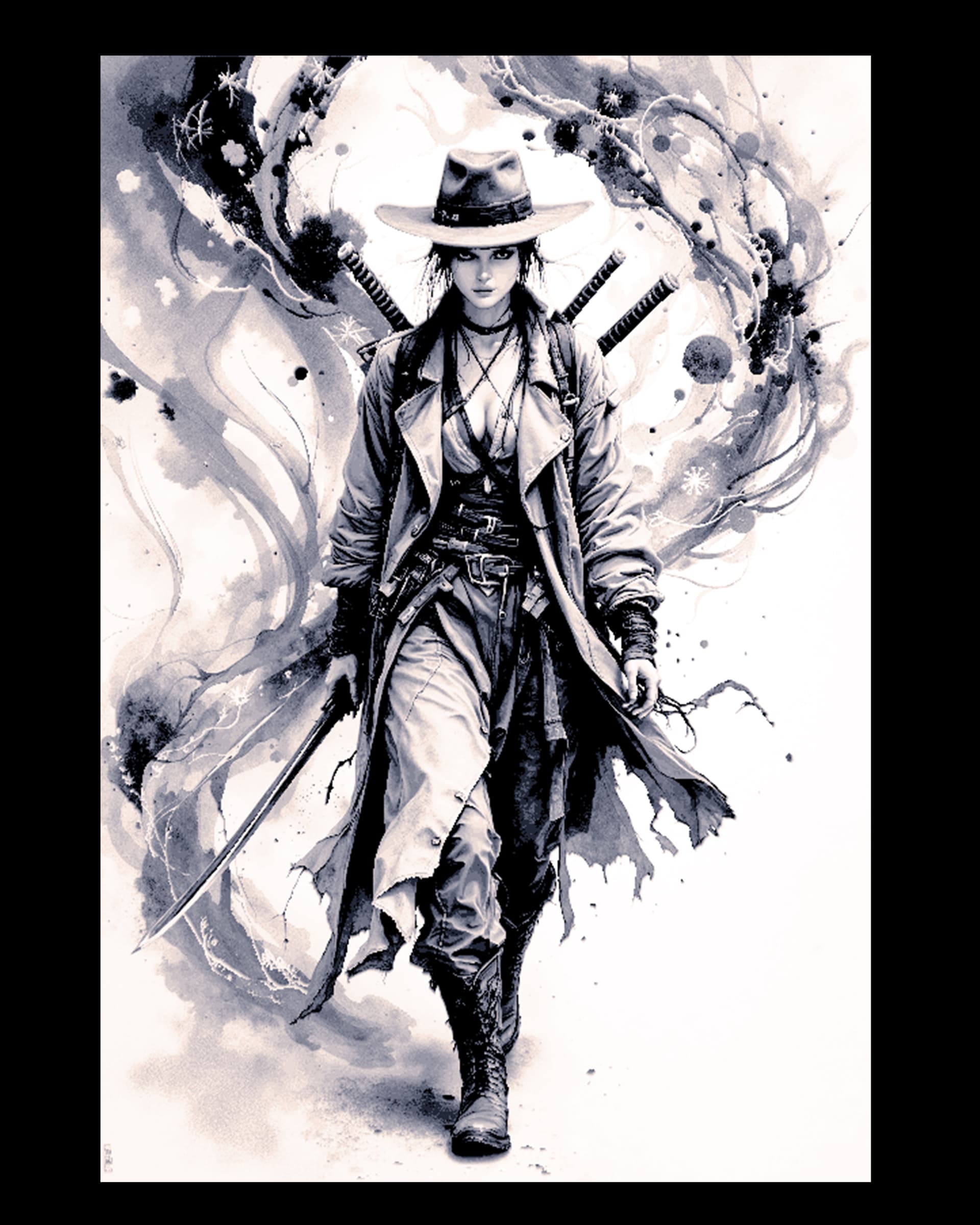 From the Western Wildlands comes the Demon Hunting Queen - Hueforge Art by BooneCo3d HueForge model: From the Western Wildlands comes the Demon Hunting Queen - Hueforge Art by BooneCo3d