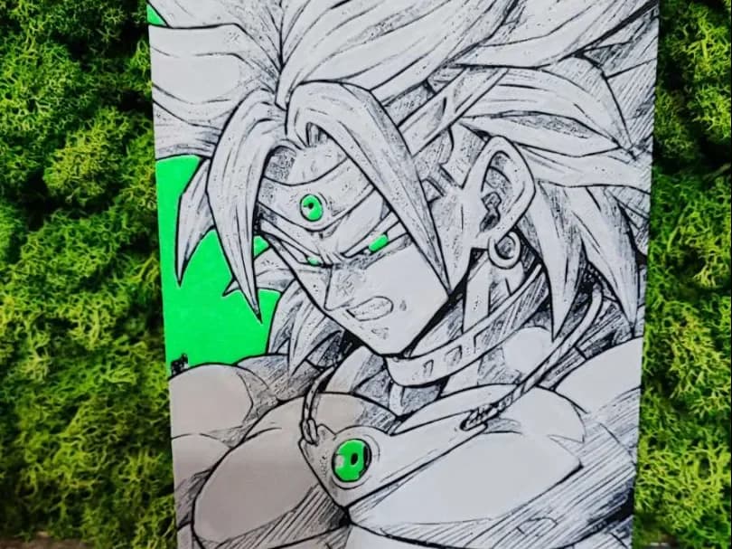 Broly by Garuda3D HueForge model: Broly by Garuda3D