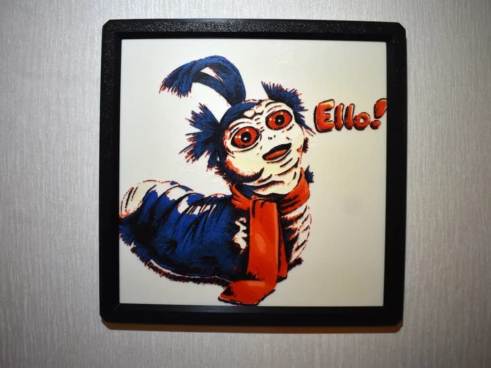 Worm from The Labyrinth Hueforge by Chris B HueForge model: Worm from The Labyrinth Hueforge by Chris B