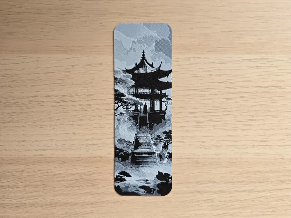 Temple Japan Stairs Bookmark by Atrus Design HueForge model: Temple Japan Stairs Bookmark by Atrus Design