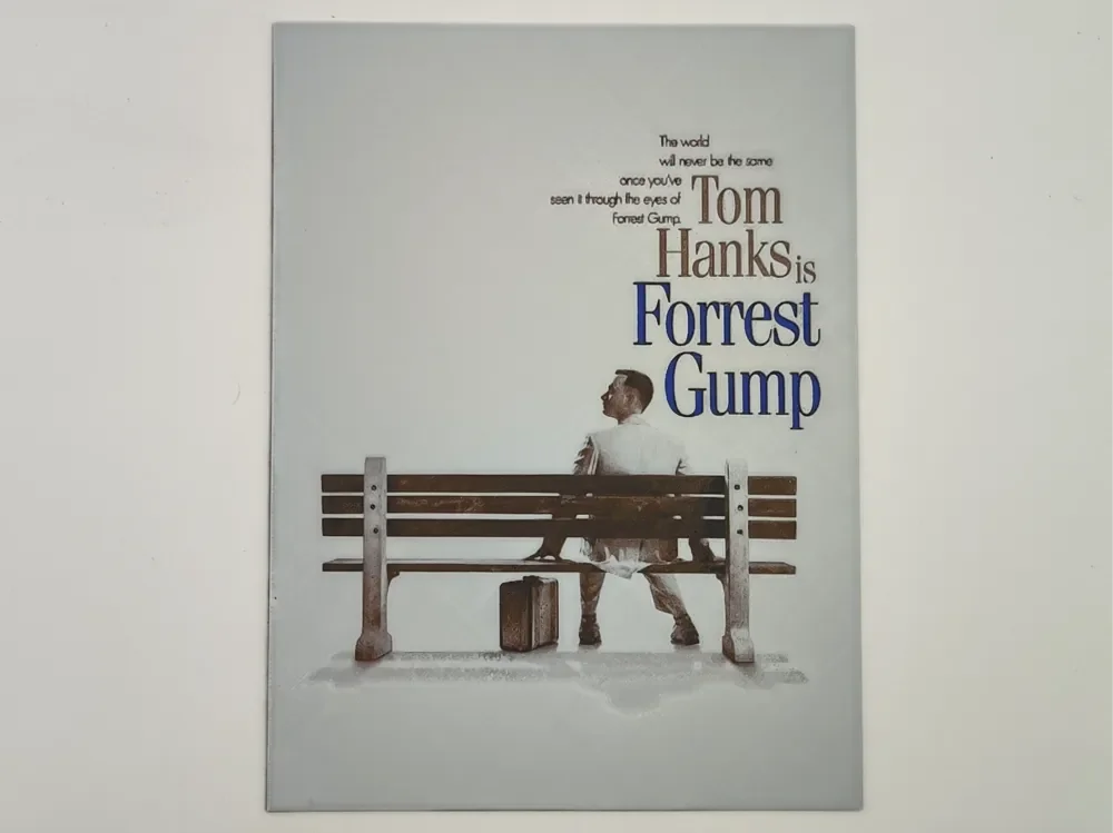 Forrest gump poster - hueforge by Altf4-Formation HueForge model: Forrest gump poster - hueforge by Altf4-Formation