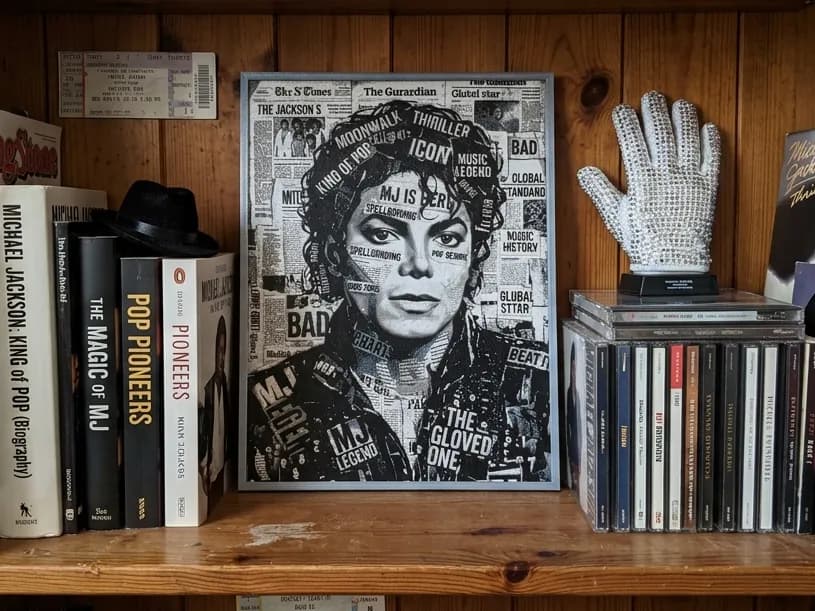 Michael Jackson newspaper style - HueForge Michael Jackson newspaper style - HueForge