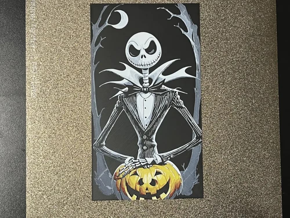 Jack Stranger with Pumpkin Halloween Hueforge by FantasyZ HueForge model: Jack Stranger with Pumpkin Halloween Hueforge by FantasyZ