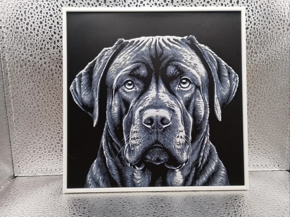 Spanish Mastiff – Hueforge by Borishotch Industries HueForge model: Spanish Mastiff – Hueforge by Borishotch Industries