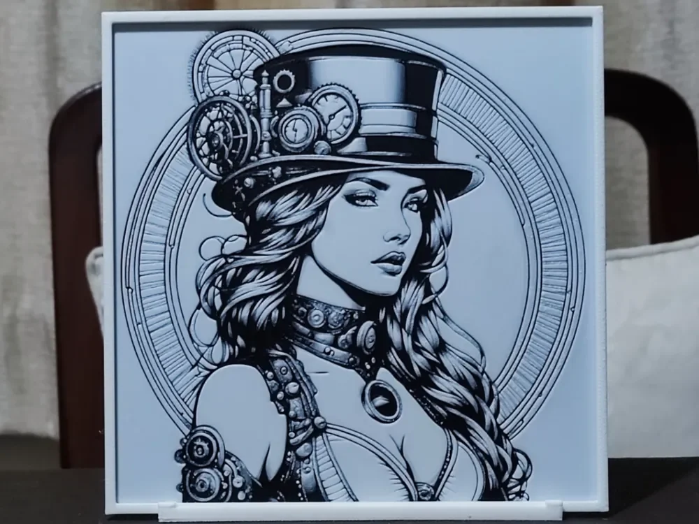 Steampunk Beauty - HueForge 2 Color by BoDad HueForge model: Steampunk Beauty - HueForge 2 Color by BoDad