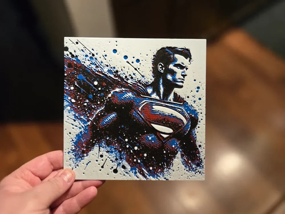 Graffiti Superman Hueforge by 3Ree Printing HueForge model: Graffiti Superman Hueforge by 3Ree Printing