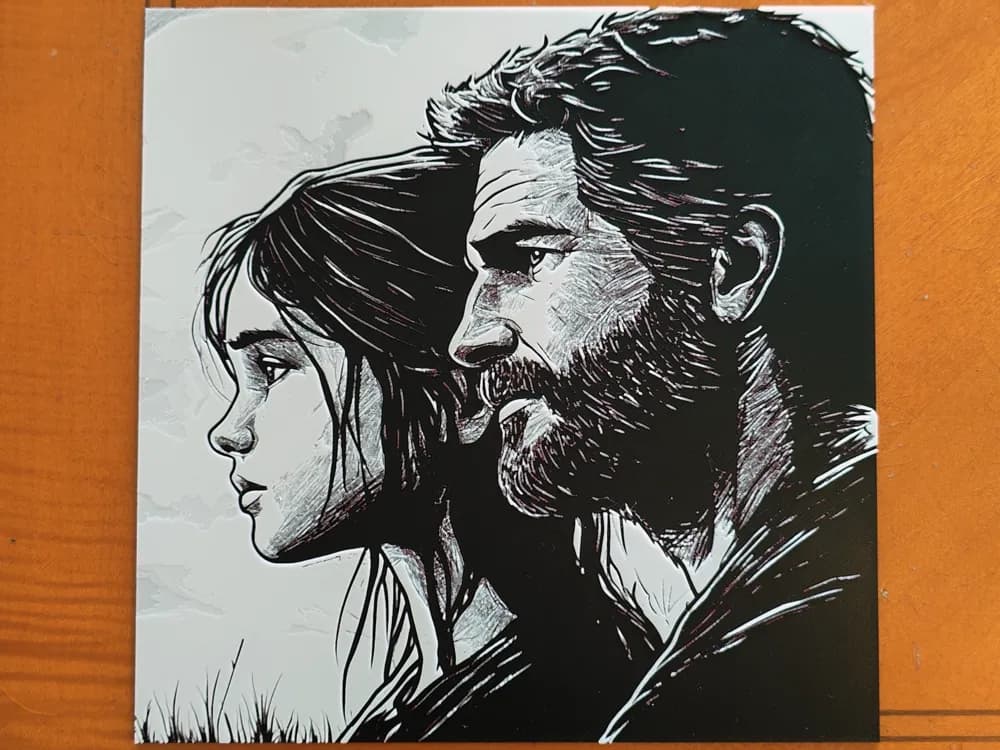 Joel and Ellie - The Last of Us - Hueforge by Sarge HueForge model: Joel and Ellie - The Last of Us - Hueforge by Sarge