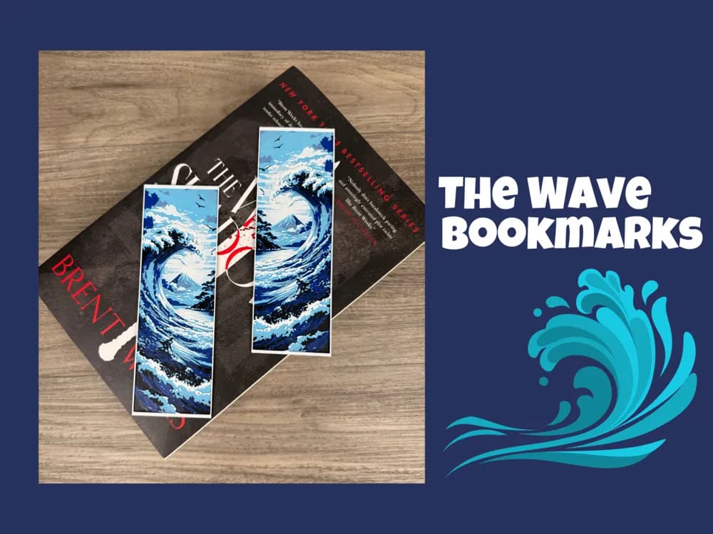 HueForge model: The Wave Bookmark Set - Kanagawa Inspired by Canadian Gamer
