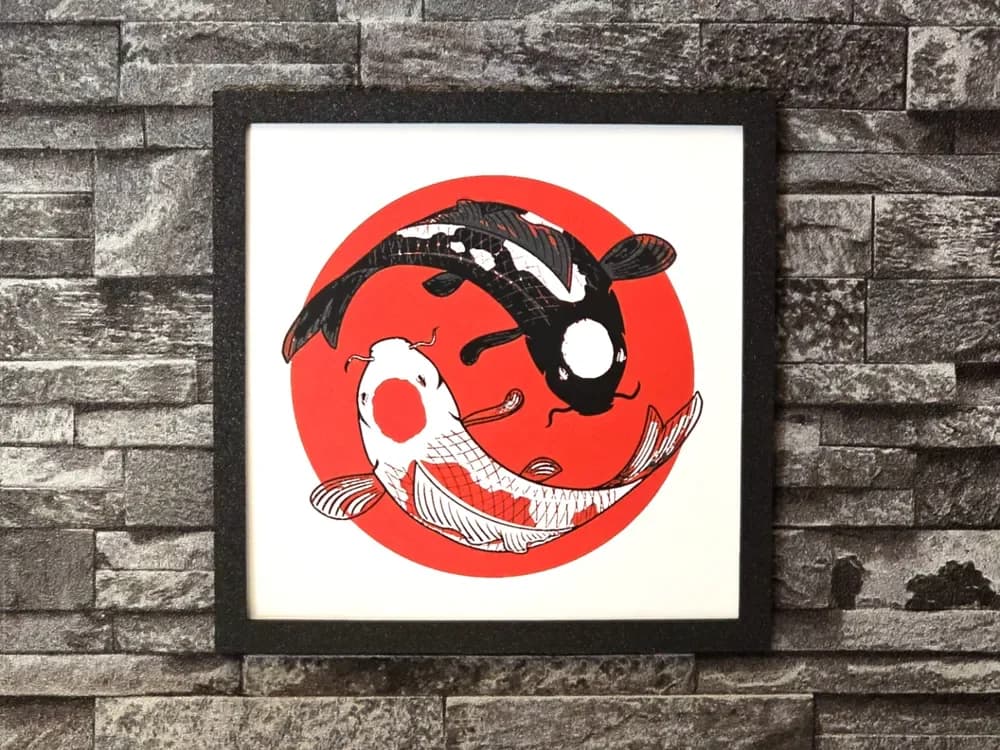 HueForge model: Hueforge Koï Japanese 4 colors by StefBull85