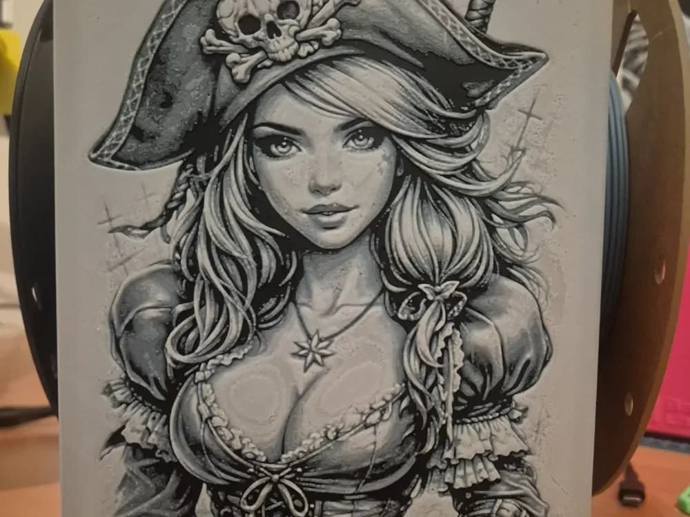 sexy pirate 2 hueforge by Buntsta HueForge model: sexy pirate 2 hueforge by Buntsta