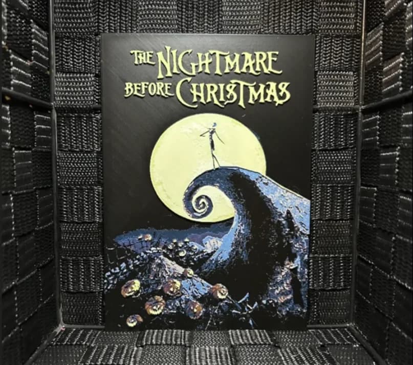 Hueforge Movie Poster -Nightmare before Christmas- by JoDau HueForge model: Hueforge Movie Poster -Nightmare before Christmas- by JoDau