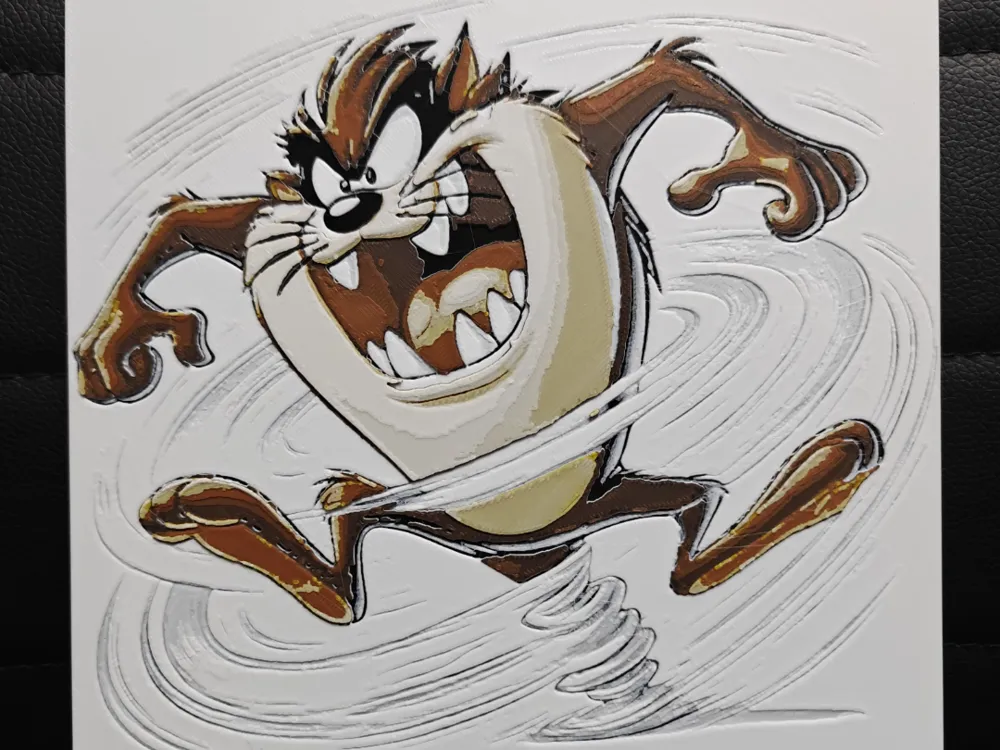 HueForge model: Taz The Tasmanian Devil by TheHueforgeLady