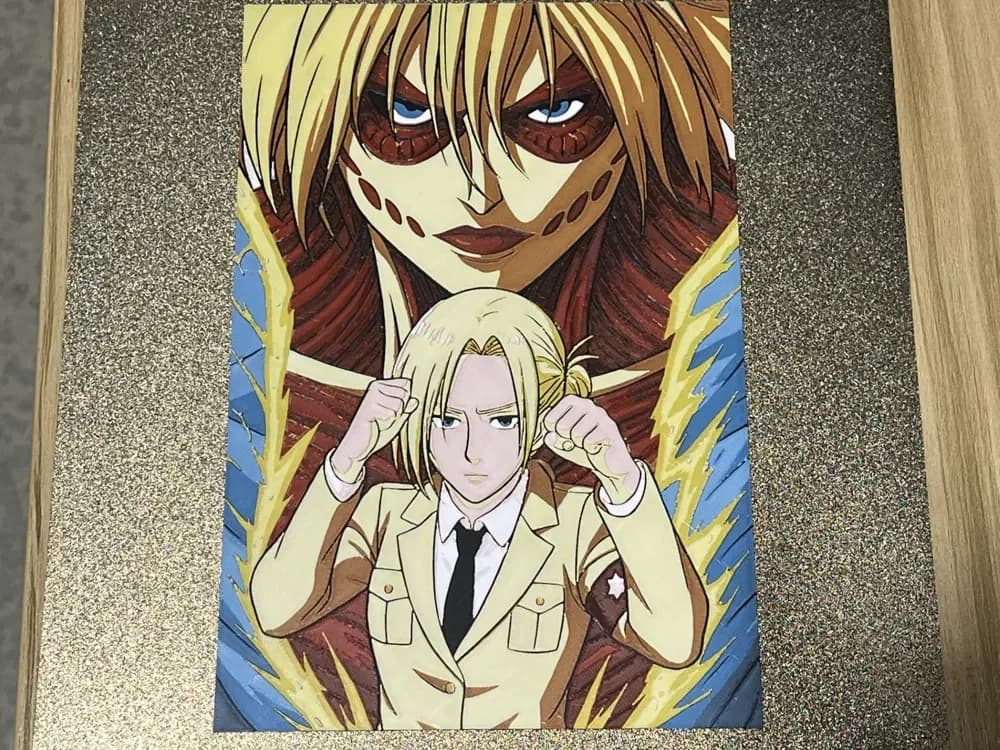 Attack on Titan Annie and Female Titan Hueforge by FantasyZ HueForge model: Attack on Titan Annie and Female Titan Hueforge by FantasyZ