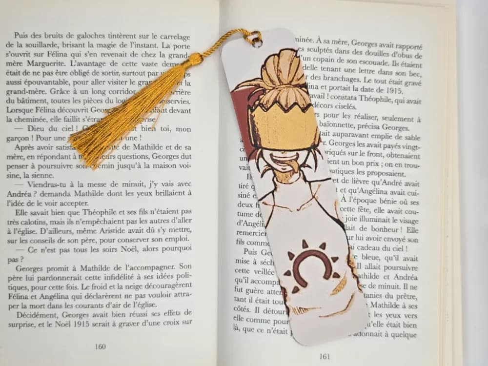 Bookmark Hauméa Fire Force by Kactus Fpv HueForge model: Bookmark Hauméa Fire Force by Kactus Fpv