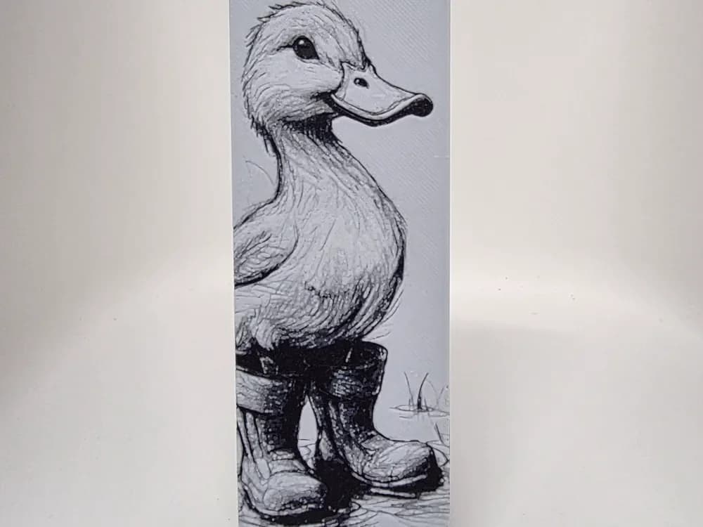 Duck Bookmark by Morganja HueForge model: Duck Bookmark by Morganja