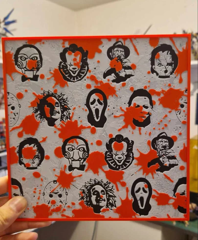 Horror Movie Character Hueforge by Dakiren HueForge model: Horror Movie Character Hueforge by Dakiren