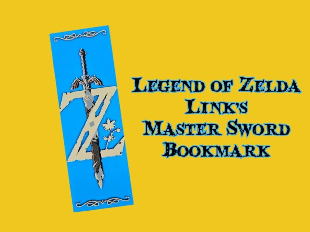 Legend of Zelda Master Sword Bookmark by BusyKikiBee HueForge model: Legend of Zelda Master Sword Bookmark by BusyKikiBee