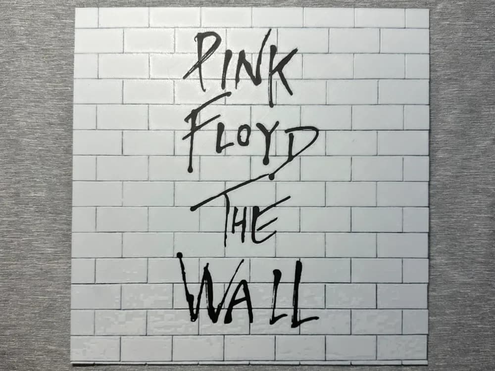 Pink Floyd The Wall Album Cover Hueforge by Hey Ben HueForge model: Pink Floyd The Wall Album Cover Hueforge by Hey Ben