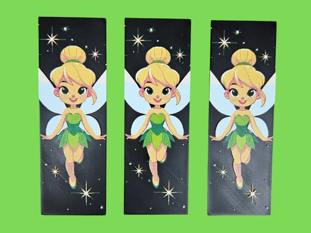 Tinkerbell Bookmark by BusyKikiBee HueForge model: Tinkerbell Bookmark by BusyKikiBee