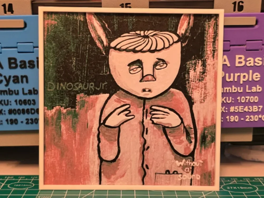 HueForge model: Dinosaur Jr. "Without a Sound" Album - Hueforge by Lumpy3D