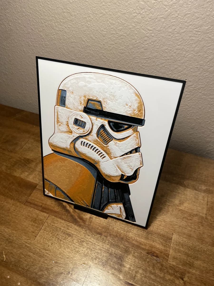 Sandtrooper by Cloudy Nostalgia HueForge model: Sandtrooper by Cloudy Nostalgia