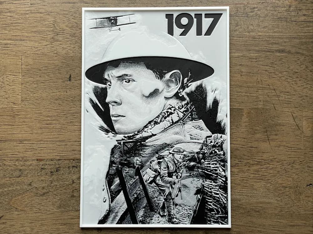1917 (2019) Hueforge Movie Poster 1917 (2019) Hueforge Movie Poster