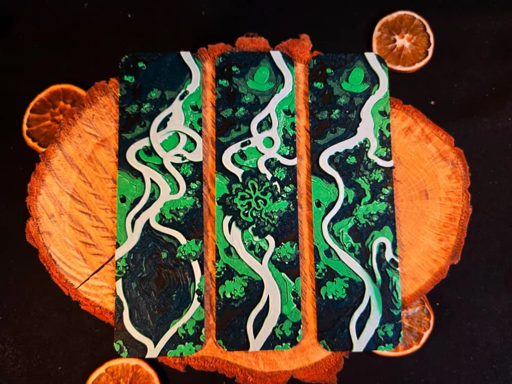 The forest path bookmark set by EternalDesigns3D HueForge model: The forest path bookmark set by EternalDesigns3D