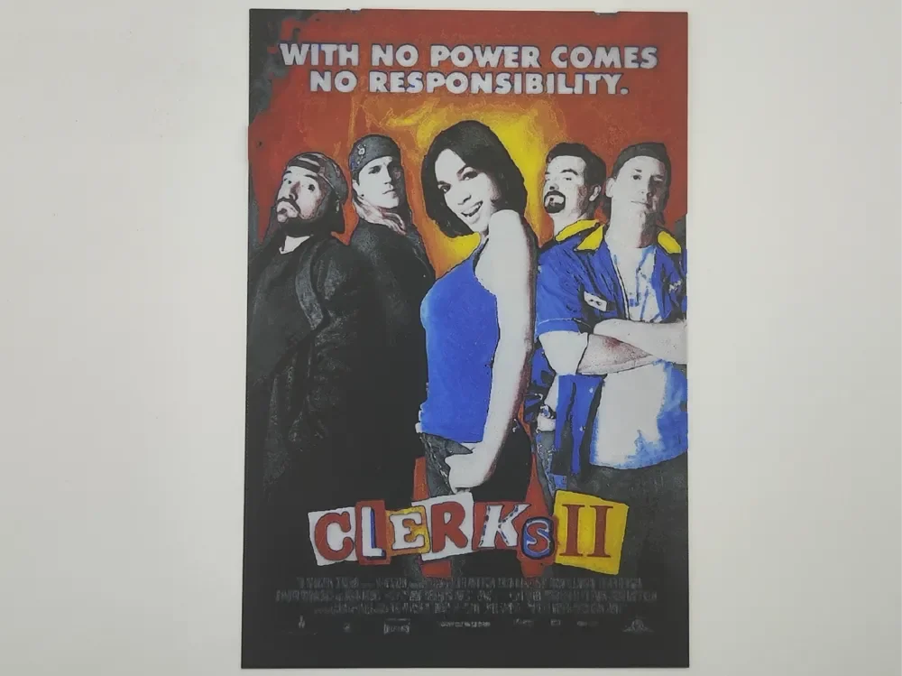 Clerks 2 poster - hueforge by Altf4-Formation HueForge model: Clerks 2 poster - hueforge by Altf4-Formation
