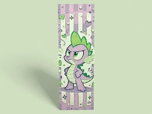 Spike My Little Pony 50mm x 150mm Bookmark by MythicHue's HueForge model: Spike My Little Pony 50mm x 150mm Bookmark by MythicHue's