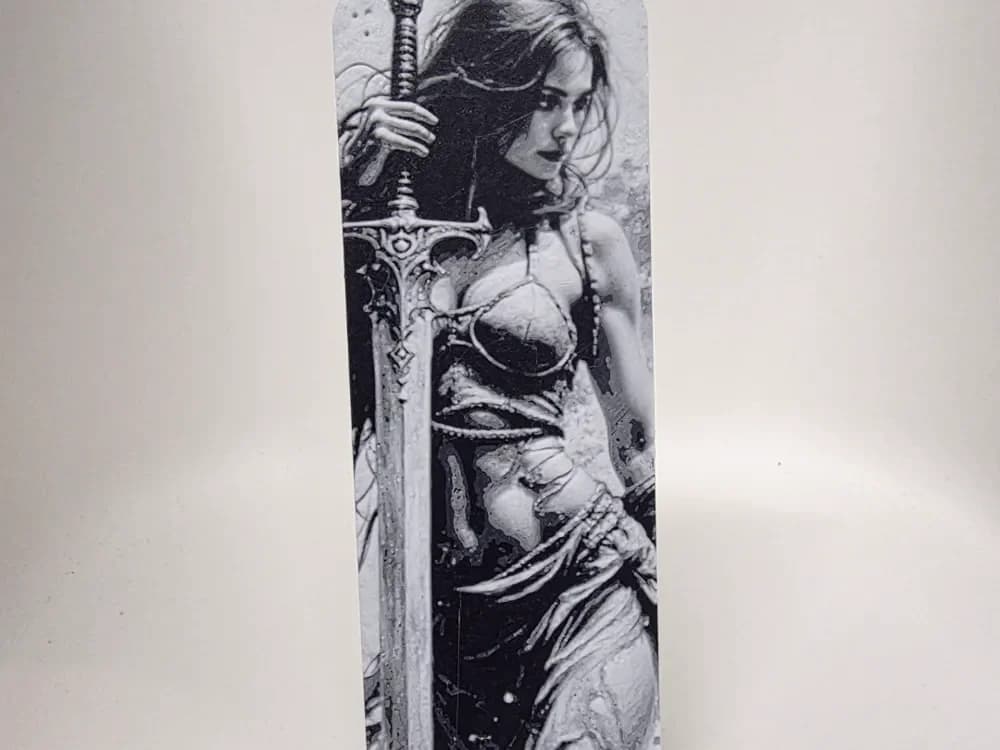 Girl Bookmark by Morganja HueForge model: Girl Bookmark by Morganja