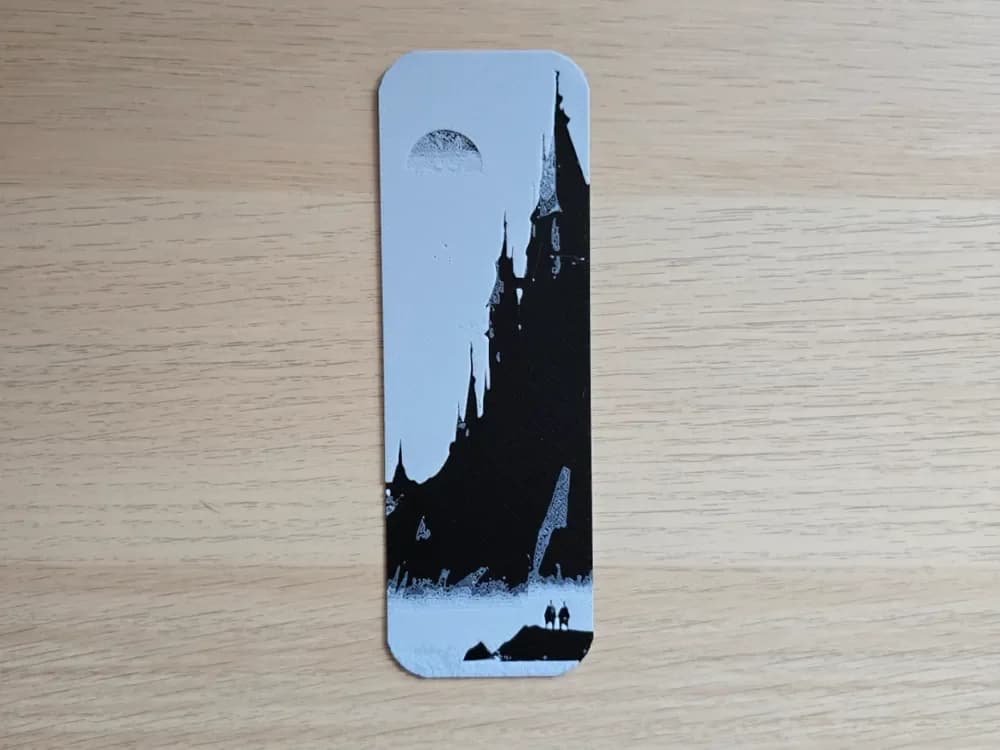 Road To Dark Castle Bookmark by Atrus Design HueForge model: Road To Dark Castle Bookmark by Atrus Design