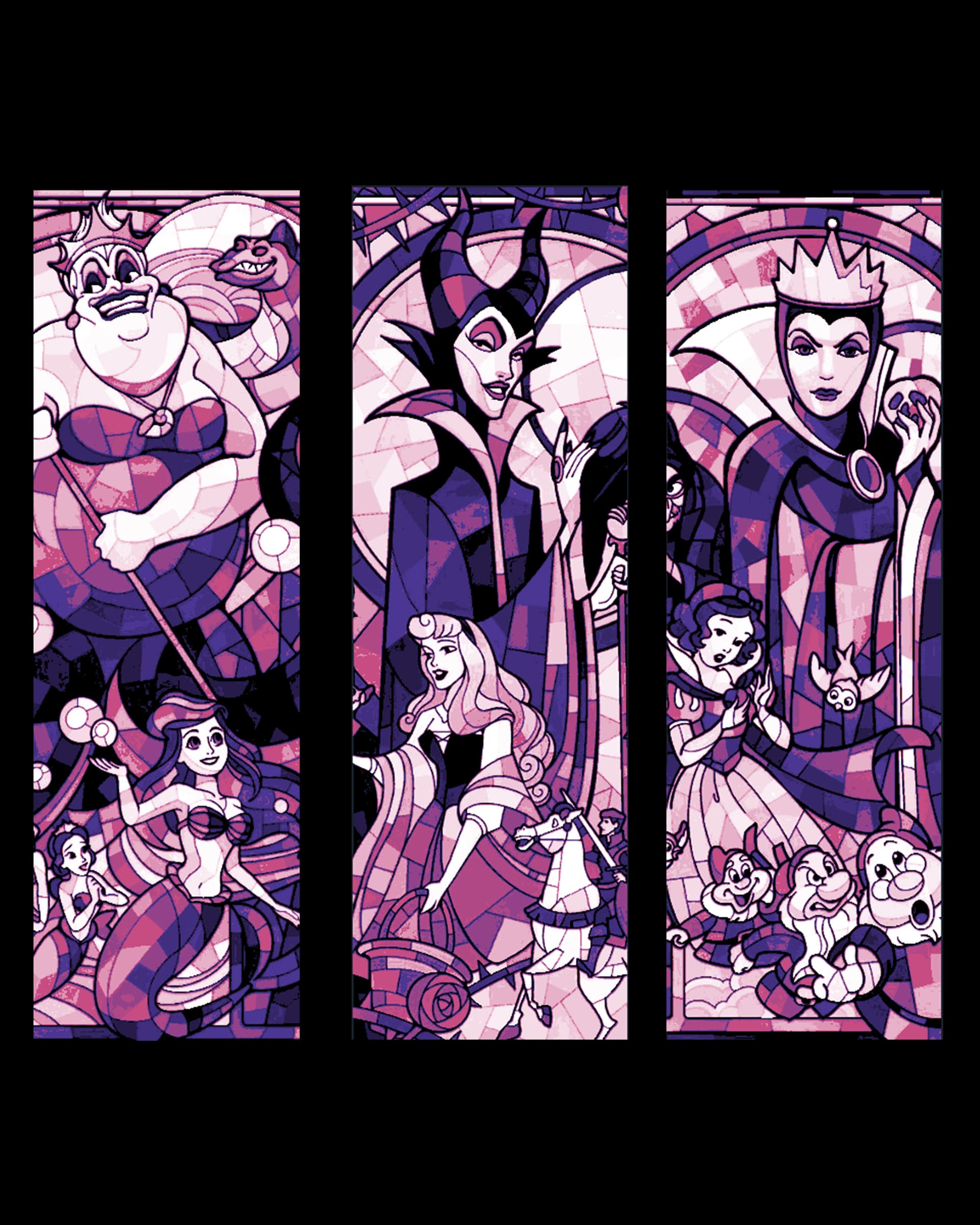 Stained Glass Designs used in Bookmarks - Disney Themed by BooneCo3d HueForge model: Stained Glass Designs used in Bookmarks - Disney Themed by BooneCo3d