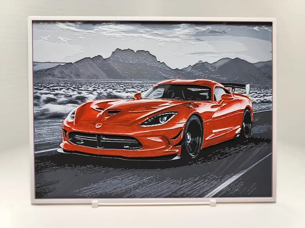 Dodge Viper - Hueforge by BeaN HueForge model: Dodge Viper - Hueforge by BeaN