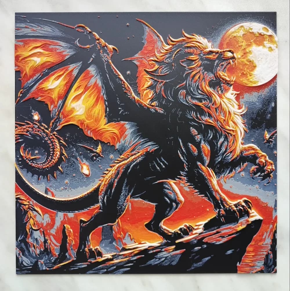 Manticore - Hueforge by BeaN HueForge model: Manticore - Hueforge by BeaN