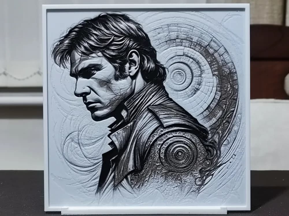 Han Solo - HueForge 3 Color by BoDad HueForge model: Han Solo - HueForge 3 Color by BoDad