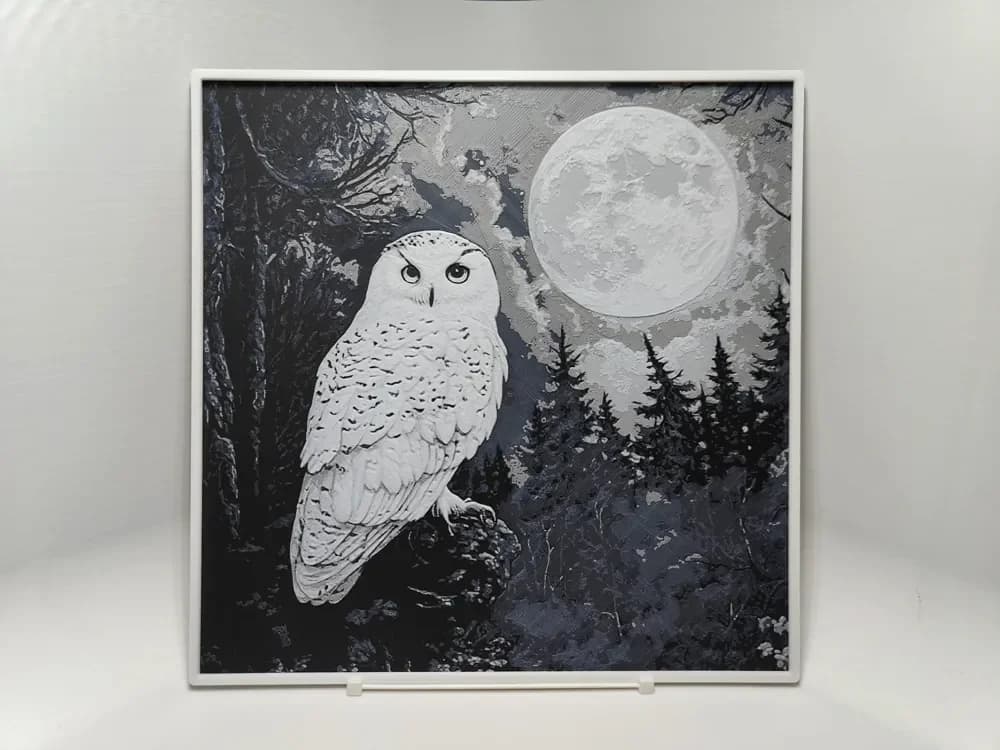 Moonlit Owl - Hueforge by BeaN HueForge model: Moonlit Owl - Hueforge by BeaN