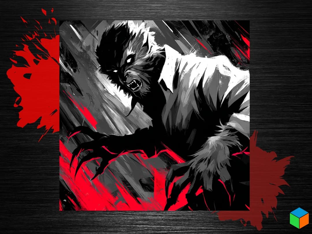 🌕🐺 The Wolfman 🐺🌕 by 3D Prints By Vic HueForge model: 🌕🐺 The Wolfman 🐺🌕 by 3D Prints By Vic