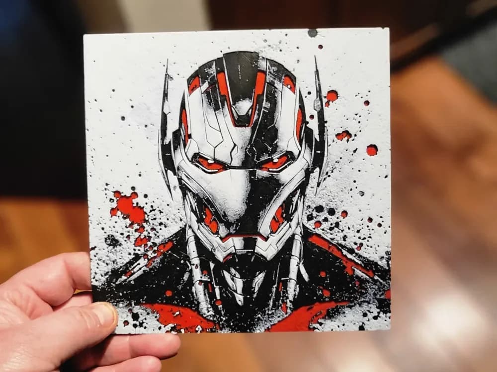 Graffiti Ultron Hueforge by 3Ree Printing HueForge model: Graffiti Ultron Hueforge by 3Ree Printing